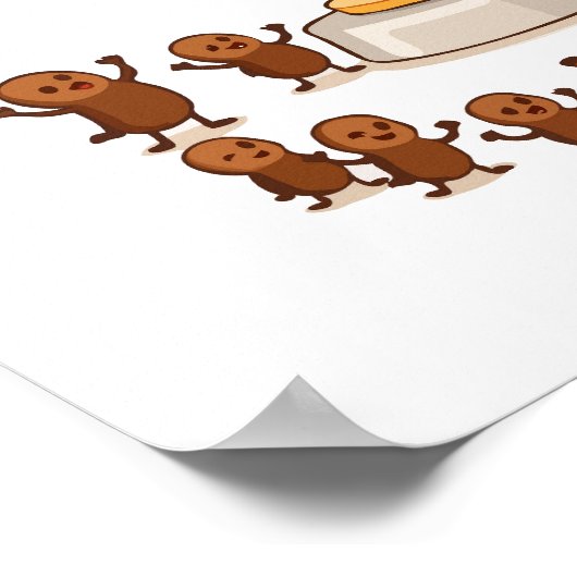 Wortkaffee - Adorable Bean Devotees Poster (Ecke)