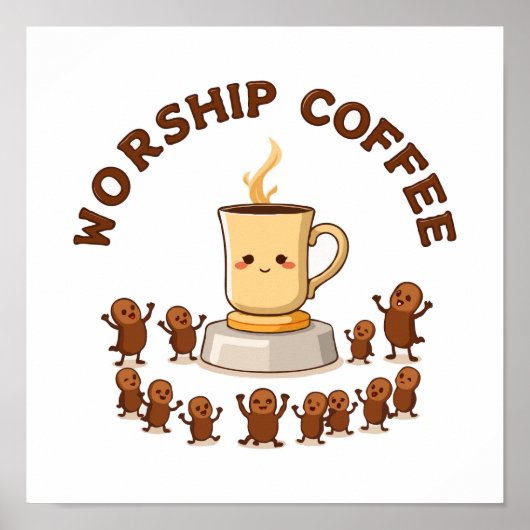 Wortkaffee - Adorable Bean Devotees Poster (Vorne)