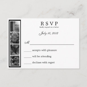 Wortkunst Alphabet Fotografie LOVE RSVP Karte
