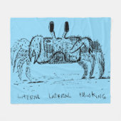 Wörtliches Laterales Denken Fleecedecke (Vorderseite (Horizontal))