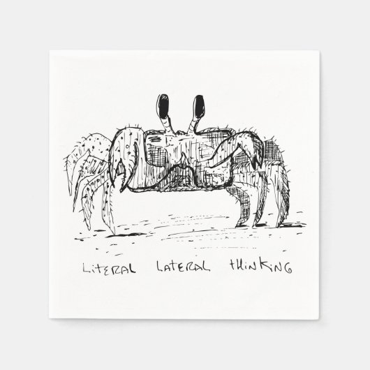 Wörtliches Laterales Denken Serviette (Vorderseite)