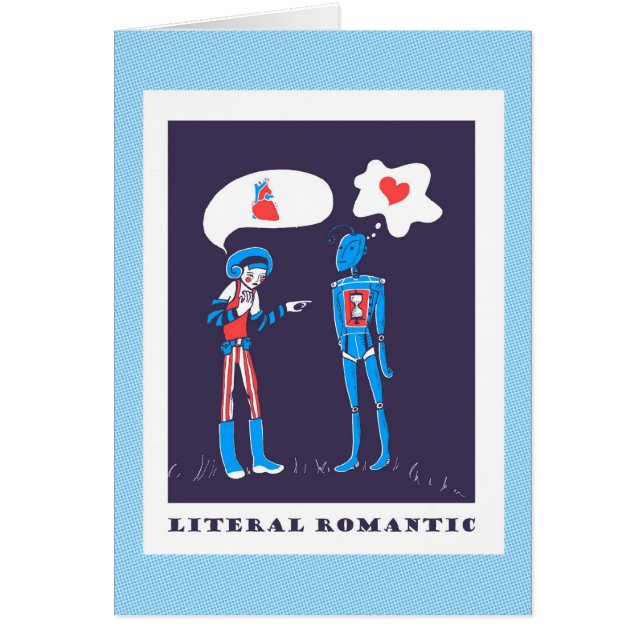 Wörtliches romantisches - Roboter-Liebe in der (Vorne)