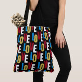 Wortmuster der Liebe Tasche (Von Nahem)