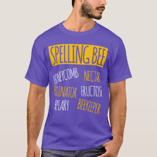 Wortschreibwettbewerb Lustiger Halloween-Wortwitz- T-Shirt