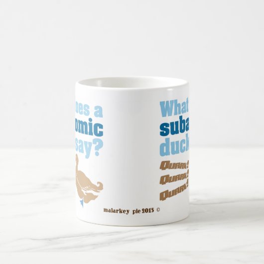 Wortspiel-EnteQuark Kaffeetasse (Mittel)