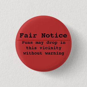 Wortspiel-wachsamer Knopf Button