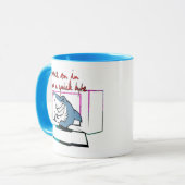 Wortspiele kommen für ein kurzes Byte Shark Bite Tasse (Vorderseite Links)