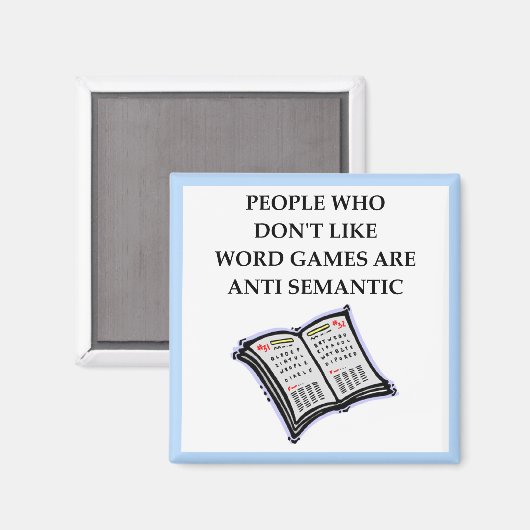 WORTSPIELE MAGNET (Vorderseite/Rückseite)