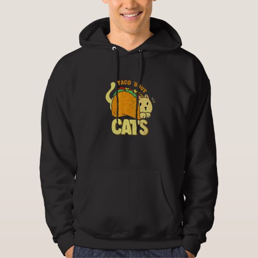 Wortspielkatze Taco Hoodie (Vorderseite)