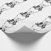 Wortspielzahn Geschenkpapier (Ecke)