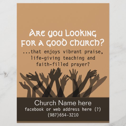 Worttreffen einladen.Bible.Healing.Prayer.Church Flyer (Vorne)