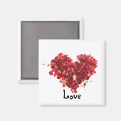 Wortwahl: Liebe- Magnet (Vorderseite/Rückseite)