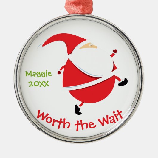 Wortwarten - Geeignete Weihnachtsgeschenke für die Silbernes Ornament (Vorne)