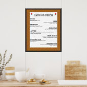 Wortwerbung Poster (Küche)