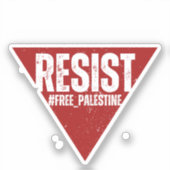 Wortwiderstand mit invertiertem roten Dreieck Aufkleber (Vorderseite)