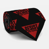 Wortwiderstand mit invertiertem roten Dreieck Krawatte (Gerollt)