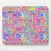 Wortwolke Text Modell Biodiversität Mousepad (Vorne)