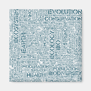 Wortwolke Text Motiv Biodiversität Magnet