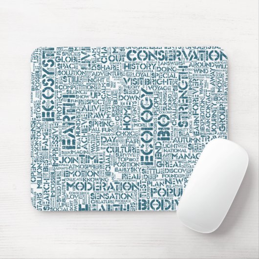 Wortwolke Text Motiv Biodiversität Mousepad (Mit Mouse)