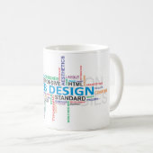 Wortwolken-Netzentwurf Kaffeetasse (VorderseiteRechts)