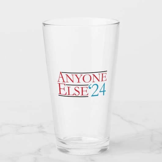 Wortwörtlich jeder 2024 Präsident USA Wahl Glas (Vorderseite)