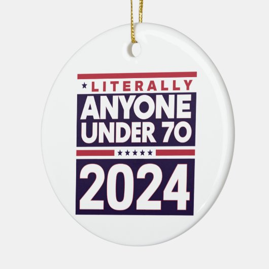 Wortwörtlich jeder 2024 Präsident USA Wahl Keramik Ornament (Links)