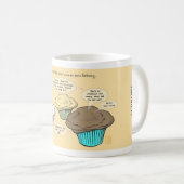 "Worüber Cupcakes sprechen" Tasse (VorderseiteRechts)