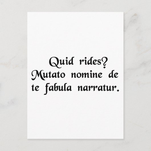 Worüber lachst du aus? Ändern Sie einfach den Name Postkarte (Vorderseite)
