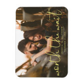Worum es sich bei Wait Wedding Foto Script Modern Magnet (Vertikal)