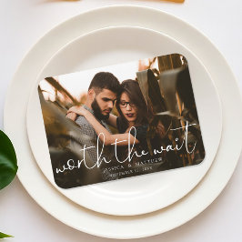 Worum es sich bei Wait Wedding Foto Script Modern  Magnet