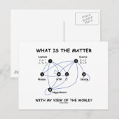 Worum geht es in meiner Sicht auf die Welt? Postkarte (Vorne/Hinten)