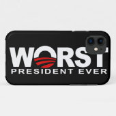 Wost Präsident Ever - AntiObama Case-Mate iPhone Hülle (Rückseite (Horizontal))