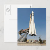 Wostok Postkarte (Vorne/Hinten)