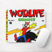 Wotalife-Comic aus den 1940er Jahren Mousepad (Mit Mouse)