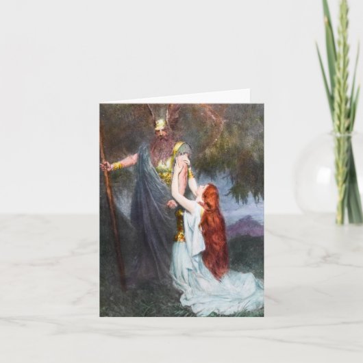 Wotan & Brunhilde Notecard Karte (Vorderseite)