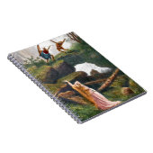 Wotan und Hunding, Notizbuch Notizblock (Rechte Seite)