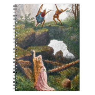 Wotan und Hunding, Notizbuch Notizblock