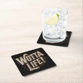 Wotta Life Coasters Rechteckiger Pappuntersetzer (Vor Ort)
