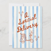 Would She Rather Baby Shower Game in Blue (Rückseite)