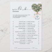 Would She Rather Chinoiserie Pink Shower Game (Vorderseite)