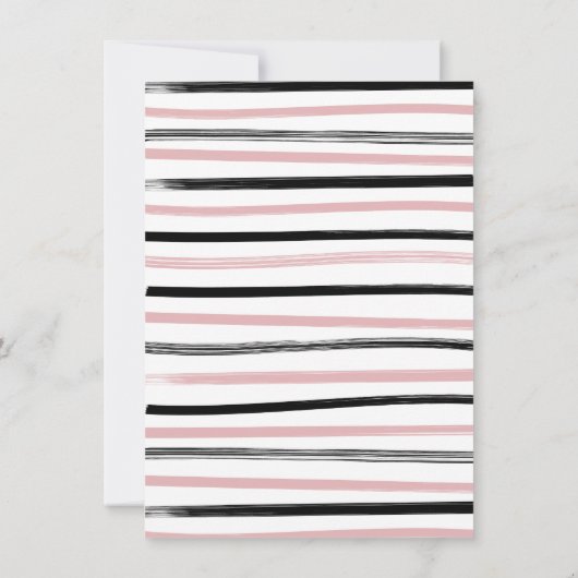 Would She Rather Hand Drawn Bow Bridal Shower game Einladung (Rückseite)