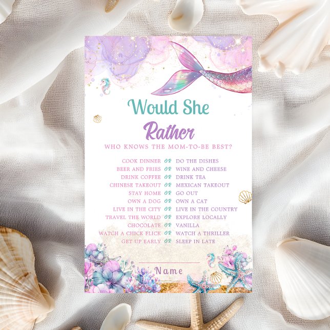 Would She Rather Mermaid Shower Game (Von Creator hochgeladen)