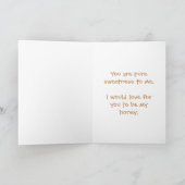 Would you be my honey, Bee Valentine cards Karte (Innenseite)
