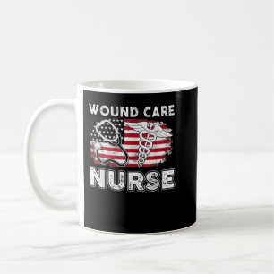 Wound Care Nurse RN Pflege American Flag 4. Juli Kaffeetasse