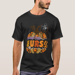 Wound Care Nurse Stethoscope Halloween Pumpkin Leo T-Shirt