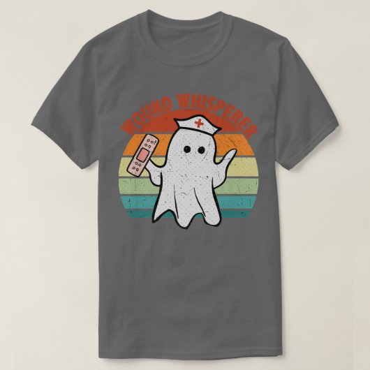 Wound Whisperer Ghost Nurse Boo Halloween 2022 Nur T-Shirt (Design vorne)