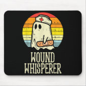 Wound Whisperer Ghost Nurse Boo Halloween Nursing Mousepad (Vorne)