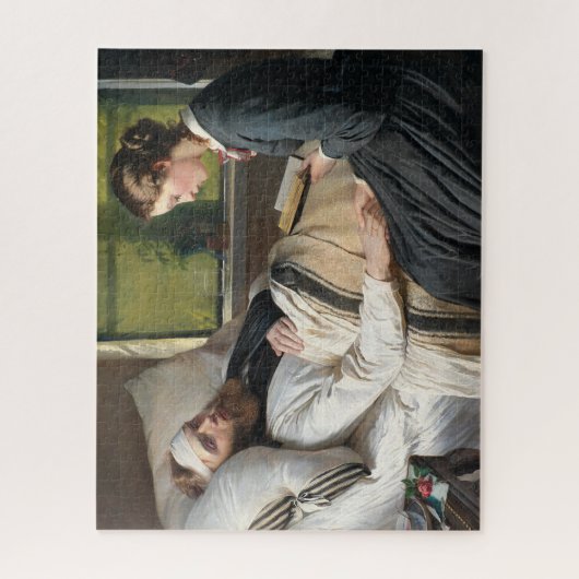 Wounded Warrior (by Elisabeth Jerichau-Baumann) Puzzle (Vertikal)