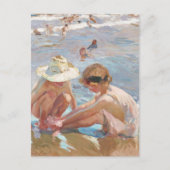 Woundfoot Joaquín Sorolla Spanischer Impressionist Postkarte (Vorderseite)