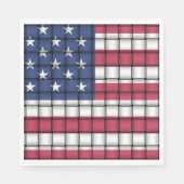 Woven American Flag Party Napkins Serviette (Vorderseite)